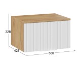 Шкаф настенный (550) Исп.2.1 Хилтон распродажа