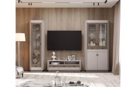 Стенка в гостиную Фантазия комплектация 5 кашемир