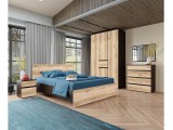 Кровать 140x200 с настилом из ДСП Плейона, венге распродажа