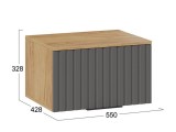 Шкаф настенный (550) Исп.2.1 Хилтон распродажа