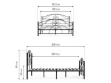 Морика 180х200 черная Кровать распродажа