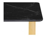 Селена 2 140х80 черный мрамор / золото Керамический стол недорого