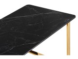Селена 2 140х80 черный мрамор / золото Керамический стол купить