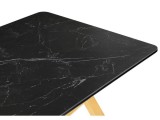 Селена 3 180х90 черный мрамор / золото Керамический стол от производителя