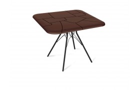 Кухонный стол SHT-TU34-P/TT30 83/83 черный муар/коричневый