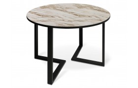 Кухонный стол SHT-T41/100-140 браун cтоун/черный