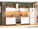 Кухонный гарнитур Монако 2м. Дуб Золотой, Белый купить