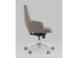 Кресло офисное TopChairs Bow серый фото