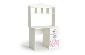 Парта Стол письменный Девочки, Белый шёлк