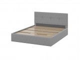 Кровать с основанием двойная №4, Серый недорого