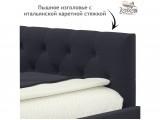 Мягкая кровать-тахта Afelia 1200 черная c ящиками от производителя