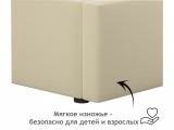 Мягкая кровать-тахта Bonna 1200 бежевая c подъемным механизмом купить