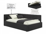 Мягкая кровать-тахта Bonna 1200 шоколад c подъемным механизмом недорого