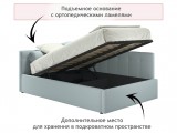 Мягкая кровать-тахта Bonna 1200 мята пастель c подъемным механиз купить
