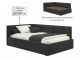 Мягкая кровать-тахта Bonna 1200 шоколад c ортопедическим основан от производителя
