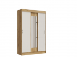 Бася Шкаф-купе, Дуб крафт/Белый Глянец недорого