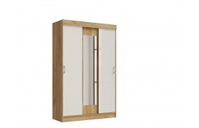 Шкаф-купе Басямиф Дуб крафт/Белый Глянец