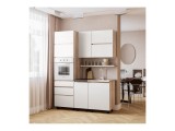 Шкаф без столешницы Берген Лайт 6с3 0,6м, Дуб смоки, Кашемир фото