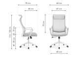 Rino light gray / black Компьютерное кресло распродажа
