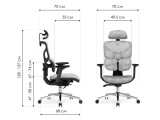 Samur white / black Офисное кресло недорого