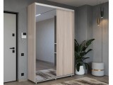 Шкаф-купе PRIME, 120х45х230 Шимо светлый с зеркалом распродажа