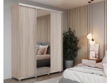 Шкаф-купе PRIME, 177х60х230 Шимо светлый с зеркалом фото