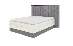 Кровать Бастион с п/м 1600 Дуб Крафт белый / шифер