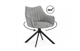 Стул Denever gray / black на металлокаркасе