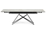 Блэкберн 160(220)х89 белый gilt white / черный Керамический стол от производителя