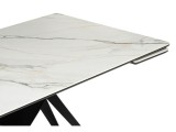 Блэкберн 160(220)х89 белый gilt white / черный Керамический стол купить