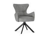 Atlanta gray / black крутящийся Стул на металлокаркасе от производителя