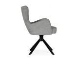 Atlanta gray / black крутящийся Стул на металлокаркасе недорого