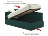 Односпальная кровать-тахта Bonna 900 изумруд с подъемным механиз от производителя