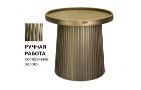 Журнальный столик Sheffilton SHT-CT94 патина золотая