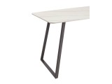 Стол обеденный STOOL GROUP Vermont 140*80 Керамика белая, ножки  фото