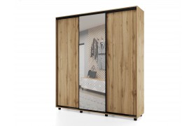 Шкаф-купе PRIME, 177х60х230 Дуб вотан с зеркалом