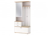 Шкаф для прихожей 65.08 Антре, белый/дуб вотан/велюр крем купить