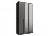 Шкаф Мадрид (1,2) с зеркалом графит серый недорого
