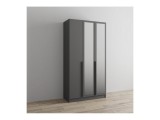 Шкаф Мадрид (1,2) с зеркалом графит серый от производителя