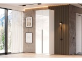 Шкаф распашной с наполнением (5 полок) ШК 5 (800), Белый распродажа