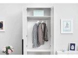 Шкаф распашной с наполнением (3 полки + штанга) ШК 5 (800), Белы купить