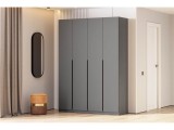 Шкаф распашной с наполнением (13 полок) ШК 5 (1600), Графит распродажа