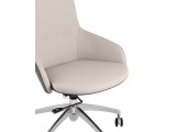 Кресло офисное TopChairs Soulo бежевый/серый купить