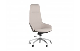 Компьютерное кресло руководителя STOOL GROUP TopChairs Soulo бежевый/серый