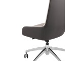 Кресло руководителя TopChairs Soulo бежевый/серый недорого