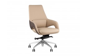 Кресло руководителя офисное TopChairs Reign бежевый