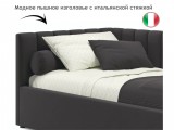 Мягкая кровать Milena с бортиком 900 шоколад с подъемным механиз распродажа