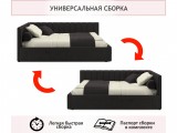 Мягкая кровать-тахта Milena 1200 шоколад с ящиками от производителя