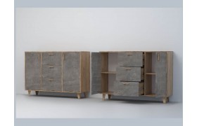 Комод Эго 2 НГ (Темный/Дуб Золотой)