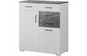 Комод Теана - Анкор светлый/МДФ мрамор дарк